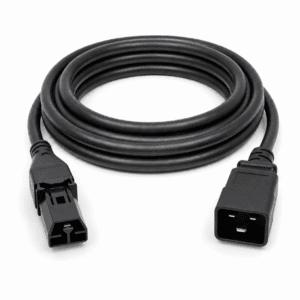 SAF-D-GRID auf IEC C20 Netzkabel 3m schwarz