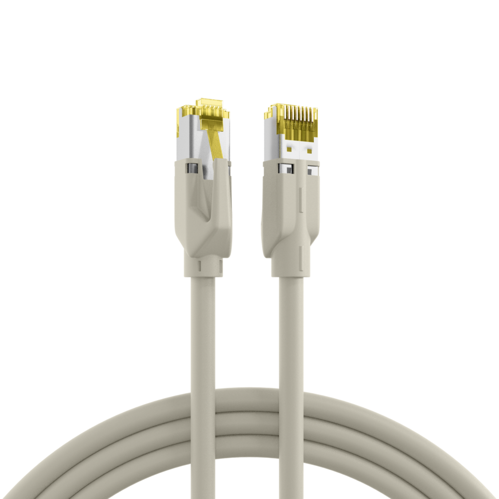 Cat. 7 Patchkabel mit Hirose TM31-Stecker und Draka UC 900-Kabel.