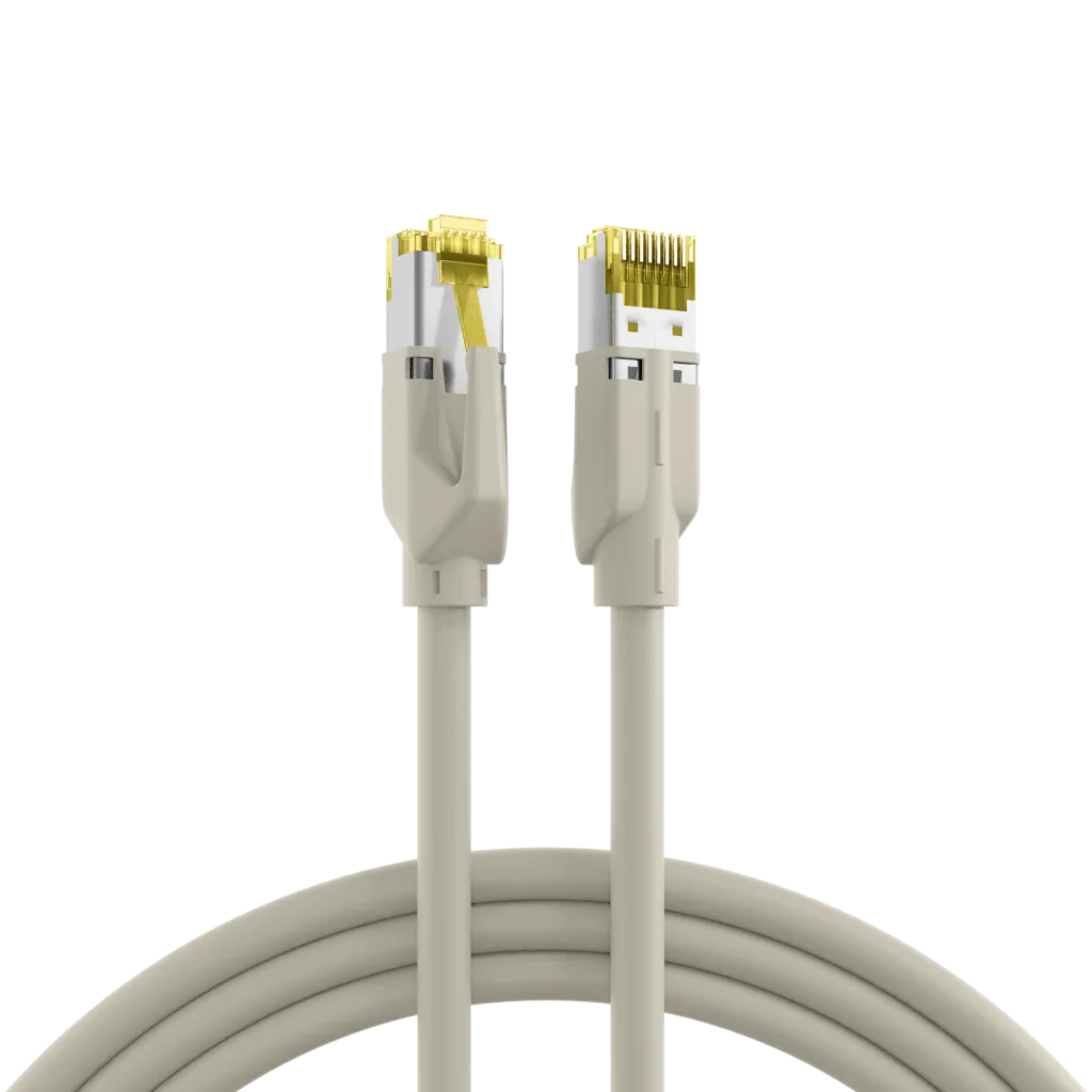 Cat. 7 Patchkabel mit Hirose TM31-Stecker und Draka UC 900-Kabel.